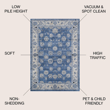 Modern Persian Vintage Moroccan Traditional Area Rug